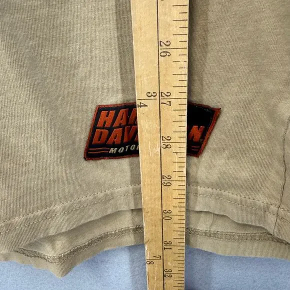 Harley Davidson T-shirt Men's L Black Gold Motorcycle Shirt Raglan Sleeve - Picture 12 of 12